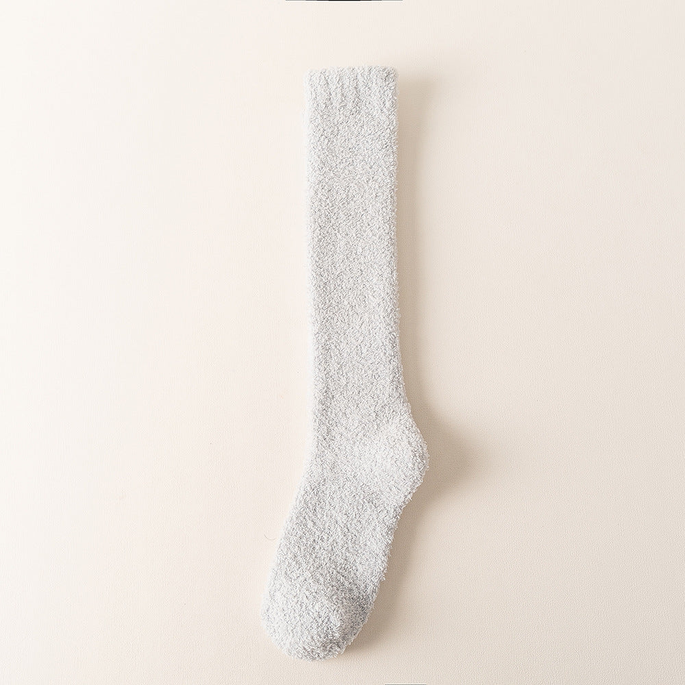 Wholesale Coral Fleece Calf Socks with Thickened Fleece Without Shedding Hair